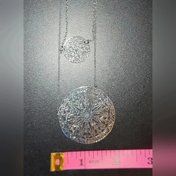 Geometric Necklace and Earring Set - Picture 8 of 8